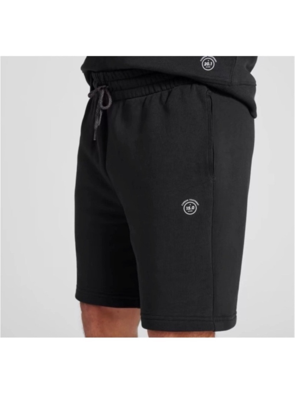 allbirds NWT Men's R&R Black Knit Drawcord Cotton Athletic Shorts